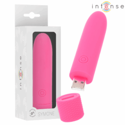 Comprar INTENSE - SYMONE BALA VIBRADORA RECARGABLE POR USB 8 VIBRACIONES ROSA 10 X 2.2 CM al mejor precio - Envíos Discretos