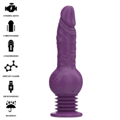 Comprar INTENSE - TATUM VIBRADOR MULTIFUNCIÓN CON VIBRACIÓN UP AND DOWN 24 CM MORADO al mejor precio - Envíos Discretos