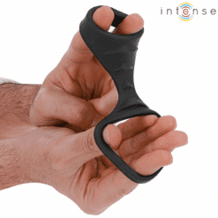 Comprar INTENSE - THEO ANILLO DOBLE PARA PENE SILICONA NEGRO MODELO 3 al mejor precio - Envíos Discretos