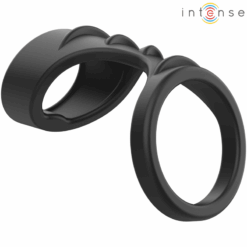 Comprar INTENSE - THEO ANILLO DOBLE PARA PENE SILICONA NEGRO MODELO 3 al mejor precio - Envíos Discretos