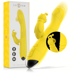 Comprar INTENSE - TOKY VIBRADOR MULTIFUNCIÓN RECARGABLE UP & DOWN CON ESTIMULADOR DE CLITORIS AMARILLO al mejor precio - Envíos Discretos