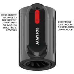 Comprar JAMYJOB - VORTEX MASTURBADOR TURBO CON EMPUJE Y ROTACIÓN 360 UP AND DOWN al mejor precio - Envíos Discretos