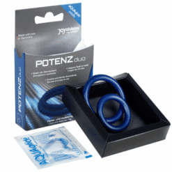 Comprar JOYDIVISION POTENZDUO - ANILLOS PARA PENE AZUL - M al mejor precio - Envíos Discretos