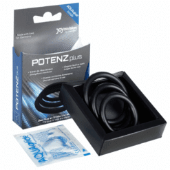 Comprar JOYDIVISION POTENZDUO - PLUS PACK 3 ANILLOS PARA PENE NEGRO - S, M, L al mejor precio - Envíos Discretos