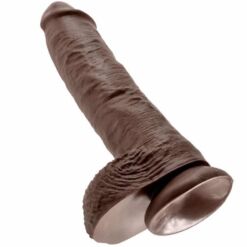 Comprar KING COCK - 10 PENE REALÍSTICO MARRÓN 26.5 CM al mejor precio - Envíos Discretos