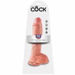Comprar KING COCK - 10 PENE REALÍSTICO NATURAL 26.5 CM al mejor precio - Envíos Discretos