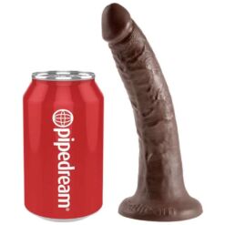 Comprar KING COCK - 7 PENE COLOR CHOCOLATE 17.8 CM al mejor precio - Envíos Discretos
