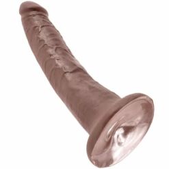 Comprar KING COCK - 7 PENE COLOR CHOCOLATE 17.8 CM al mejor precio - Envíos Discretos