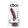 Comprar KING COCK - 7 PENE COLOR CHOCOLATE 17.8 CM al mejor precio - Envíos Discretos