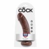 Comprar KING COCK - 8 PENE MARRÓN 20.3 CM al mejor precio - Envíos Discretos