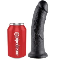 Comprar KING COCK - 8 PENE NEGRO 20.3 CM al mejor precio - Envíos Discretos