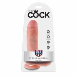 Comprar KING COCK - 8 PENE REALÍSTICO NATURAL 20.3 CM al mejor precio - Envíos Discretos
