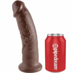 Comprar KING COCK - 9 PENE MARRÓN 22.9 CM al mejor precio - Envíos Discretos