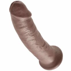 Comprar KING COCK - 9 PENE MARRÓN 22.9 CM al mejor precio - Envíos Discretos