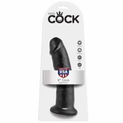 Comprar KING COCK - 9 PENE NEGRO 22.9 CM al mejor precio - Envíos Discretos