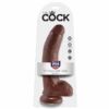 Comprar KING COCK - 9 PENE REALÍSTICO MARRÓN 22.9 CM al mejor precio - Envíos Discretos