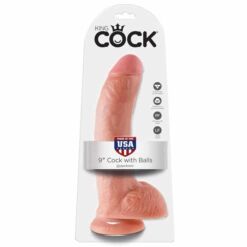 Comprar KING COCK - 9 PENE REALÍSTICO NATURAL 22.9 CM al mejor precio - Envíos Discretos