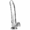 Comprar KING COCK - CLEAR DILDO CON TESTÍCULOS 24.8 CM TRANSPARENTE al mejor precio - Envíos Discretos