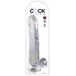 Comprar KING COCK - CLEAR DILDO CON TESTÍCULOS 24.8 CM TRANSPARENTE al mejor precio - Envíos Discretos