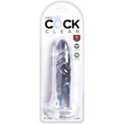 Comprar KING COCK - CLEAR PENE REALÍSTICO 15.5 CM TRANSPARENTE al mejor precio - Envíos Discretos