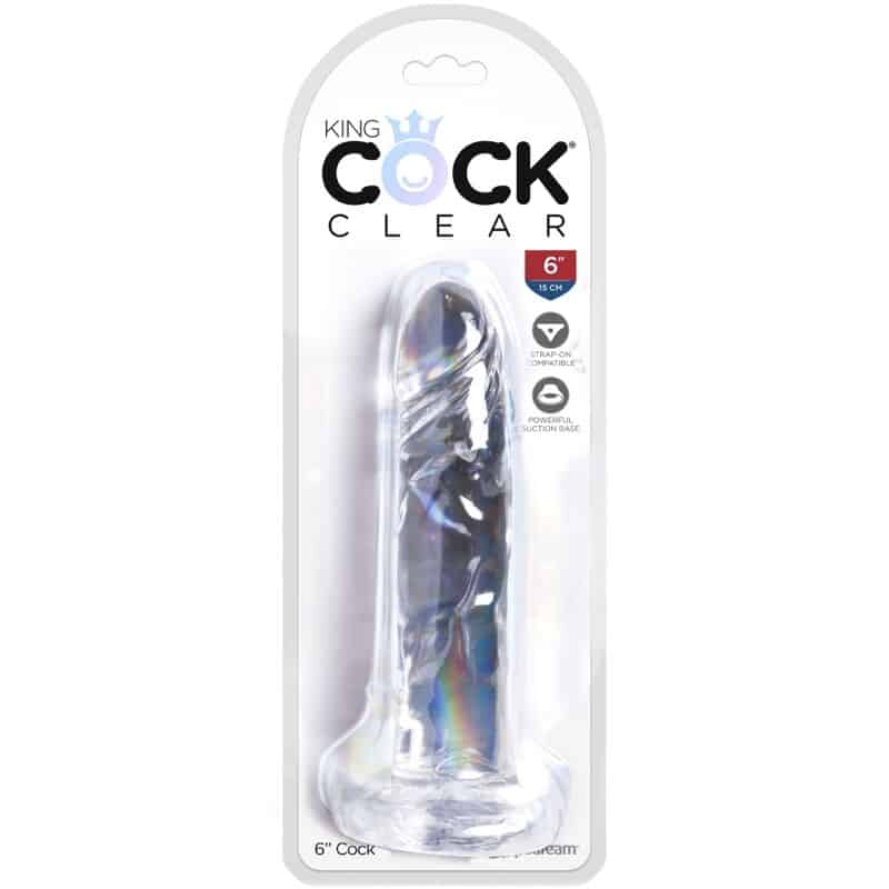 KING COCK - CLEAR PENE REALÍSTICO 15.5 CM TRANSPARENTE - piKanteo | Despierta tu lado más piKante Comprar KING COCK - CLEAR PENE REALÍSTICO 15.5 CM TRANSPARENTE al mejor precio - Envíos Discretos