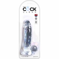 Comprar KING COCK - CLEAR PENE REALÍSTICO CON TESTÍCULOS 15.2 CM TRANSPARENTE al mejor precio - Envíos Discretos