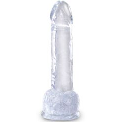 Comprar KING COCK - CLEAR PENE REALÍSTICO CON TESTÍCULOS 15.2 CM TRANSPARENTE al mejor precio - Envíos Discretos