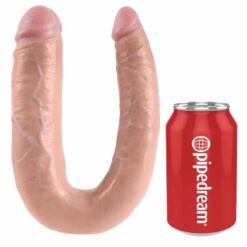 Comprar KING COCK - DILDO DOBLE PENETRACIÓN 17.8 CM NATURAL al mejor precio - Envíos Discretos