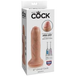 Comprar KING COCK - DILDO REALÍSTICO UNCUT NATURAL 15 CM al mejor precio - Envíos Discretos