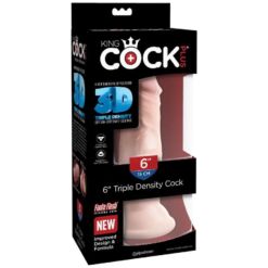 Comprar KING COCK - DILDO TRIPLE DENSIDAD 15 CM al mejor precio - Envíos Discretos