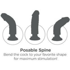 Comprar KING COCK - DILDO VIBRADOR 15.24 CM NATURAL al mejor precio - Envíos Discretos