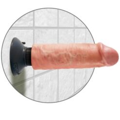 Comprar KING COCK - DILDO VIBRADOR 15.24 CM NATURAL al mejor precio - Envíos Discretos