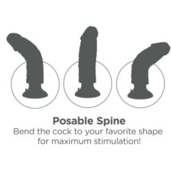Comprar KING COCK - DILDO VIBRADOR 20.32 CM NATURAL al mejor precio - Envíos Discretos