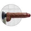 Comprar KING COCK - DILDO VIBRADOR CON TESTÍCULOS 25.5 CM COLOR MARRÓN al mejor precio - Envíos Discretos