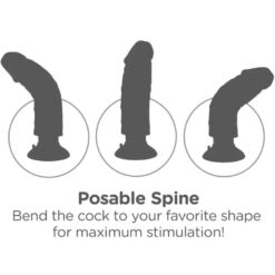 Comprar KING COCK - DILDO VIBRADOR MARRÓN 20.32 CM al mejor precio - Envíos Discretos