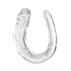 Comprar KING COCK - DOUBLE TROUBLE DILDO DOBLE 33 CM TRANSPARENTE al mejor precio - Envíos Discretos