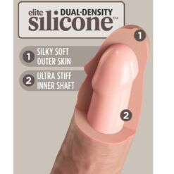Comprar KING COCK - ÉLITE DILDO REALÍSTICO SILICONA 15.2 CM al mejor precio - Envíos Discretos