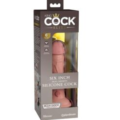 Comprar KING COCK - ÉLITE DILDO REALÍSTICO SILICONA 15.2 CM al mejor precio - Envíos Discretos