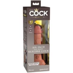 Comprar KING COCK - ÉLITE DILDO REALÍSTICO SILICONA 15.2 CM CARAMELO al mejor precio - Envíos Discretos