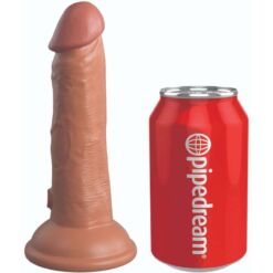 Comprar KING COCK - ÉLITE DILDO REALÍSTICO SILICONA 15.2 CM CARAMELO al mejor precio - Envíos Discretos