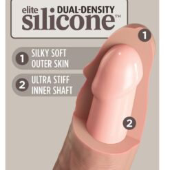 Comprar KING COCK - ÉLITE DILDO REALÍSTICO SILICONA 17.8 CM al mejor precio - Envíos Discretos
