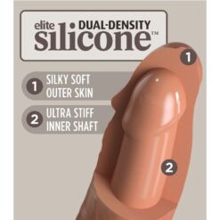 Comprar KING COCK - ÉLITE DILDO REALÍSTICO SILICONA 17.8 CM CARAMELO al mejor precio - Envíos Discretos