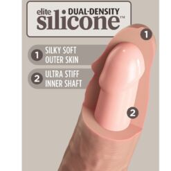Comprar KING COCK - ÉLITE DILDO REALÍSTICO SILICONA 23 CM al mejor precio - Envíos Discretos