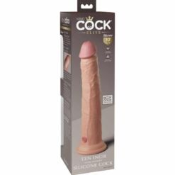 Comprar KING COCK - ÉLITE DILDO REALÍSTICO SILICONA 25.4 CM al mejor precio - Envíos Discretos