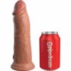 Comprar KING COCK - ÉLITE DILDO REALÍSTICO VIBRADOR & SILICONA 20.3 CM CARAMELO al mejor precio - Envíos Discretos