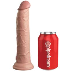 Comprar KING COCK - ÉLITE DILDO REALÍSTICO VIBRADOR & SILICONA CONTROL REMOTO 23 CM al mejor precio - Envíos Discretos