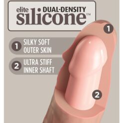 Comprar KING COCK - ELITE KIT ARNES AJUSTABLE DELUXE ANILLO CON TESTICULOS & DILDO 20.3 CM al mejor precio - Envíos Discretos