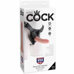 Comprar KING COCK - HARNESS CON PENE REALÍSTICO 15.20 CM al mejor precio - Envíos Discretos