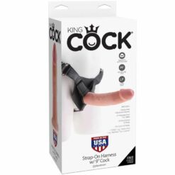 Comprar KING COCK - HARNESS CON PENE REALÍSTICO NATURAL 22.9 CM al mejor precio - Envíos Discretos