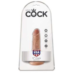 Comprar KING COCK - PENE REALÍSTICO 12 CM CARAMELO al mejor precio - Envíos Discretos